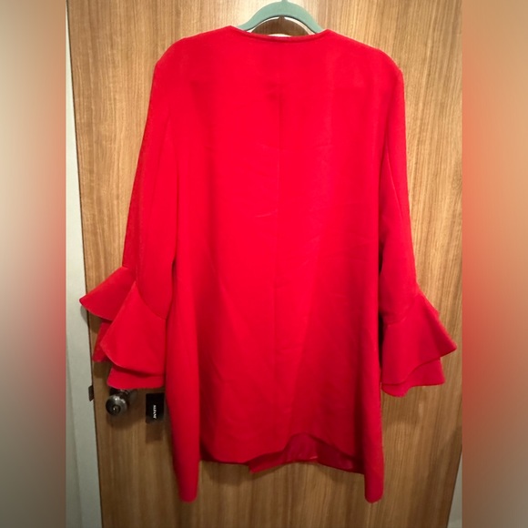 Alfani Womens Flared Sleeve Jacket Red Size XL - Picture 4 of 10